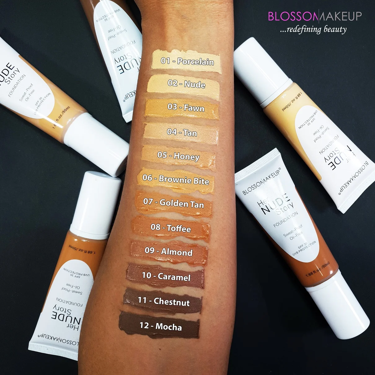 Blossom Makeup Her Nude Story Foundation - Image 2