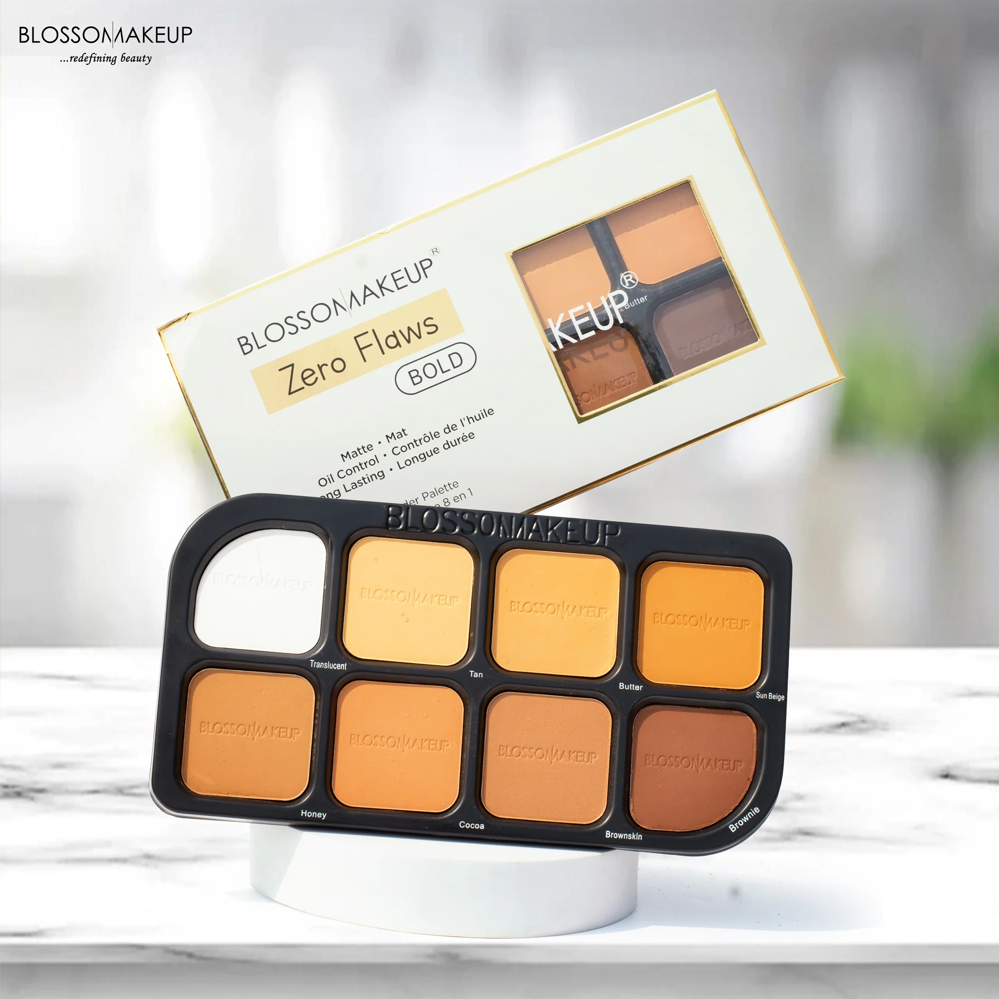 Blossom Makeups Zero Flaws 8in1 Powder Palette - Image 1