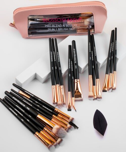Blossom Makeups Pro Blend N' Sculpt 20 in 1 Brush Set
